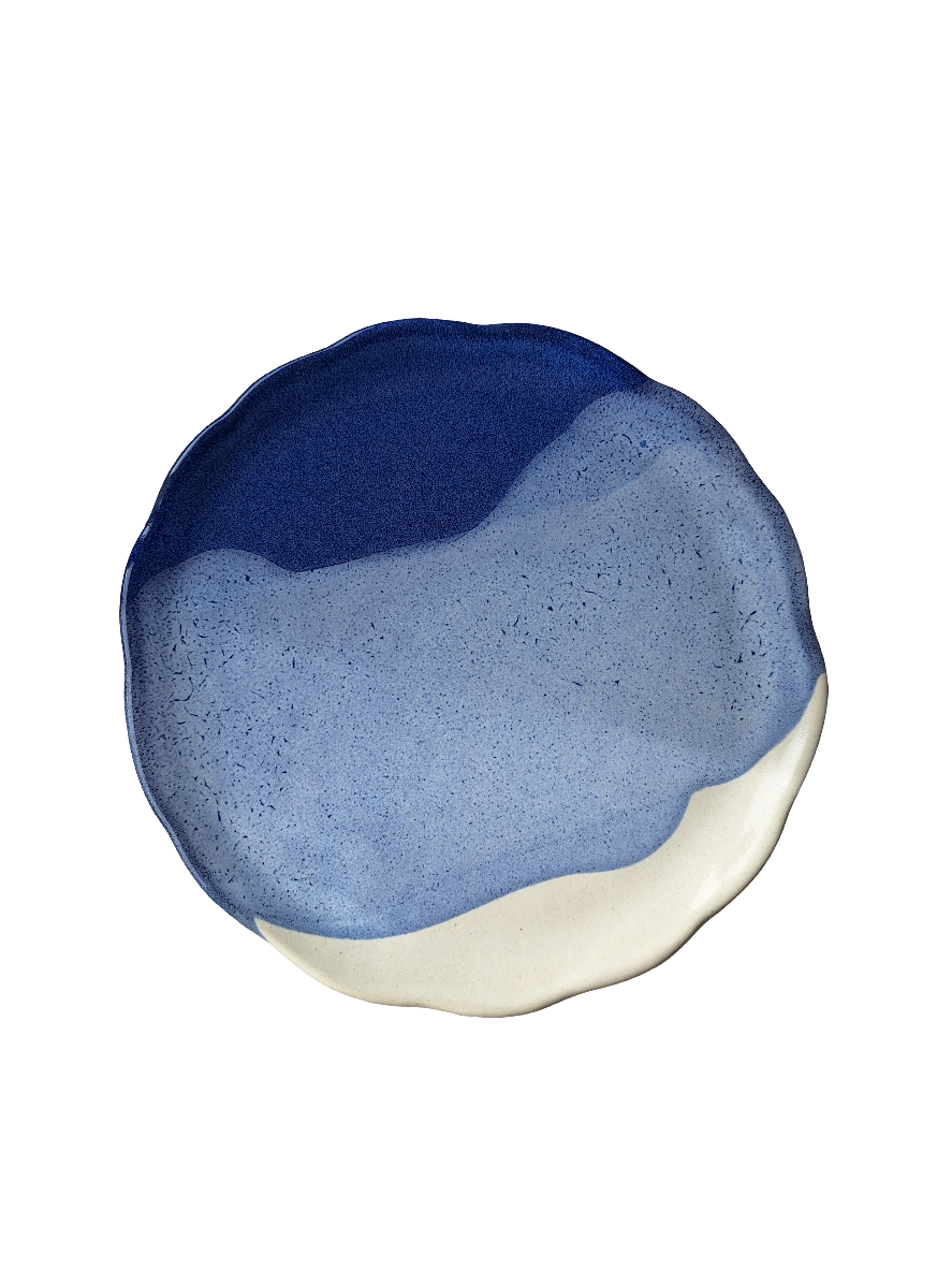 Blue and white plates