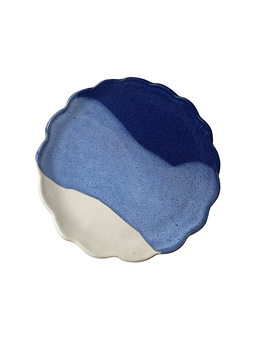 Blue and white plates