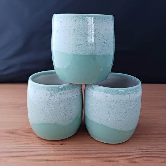Foamy Sea green goblet collection