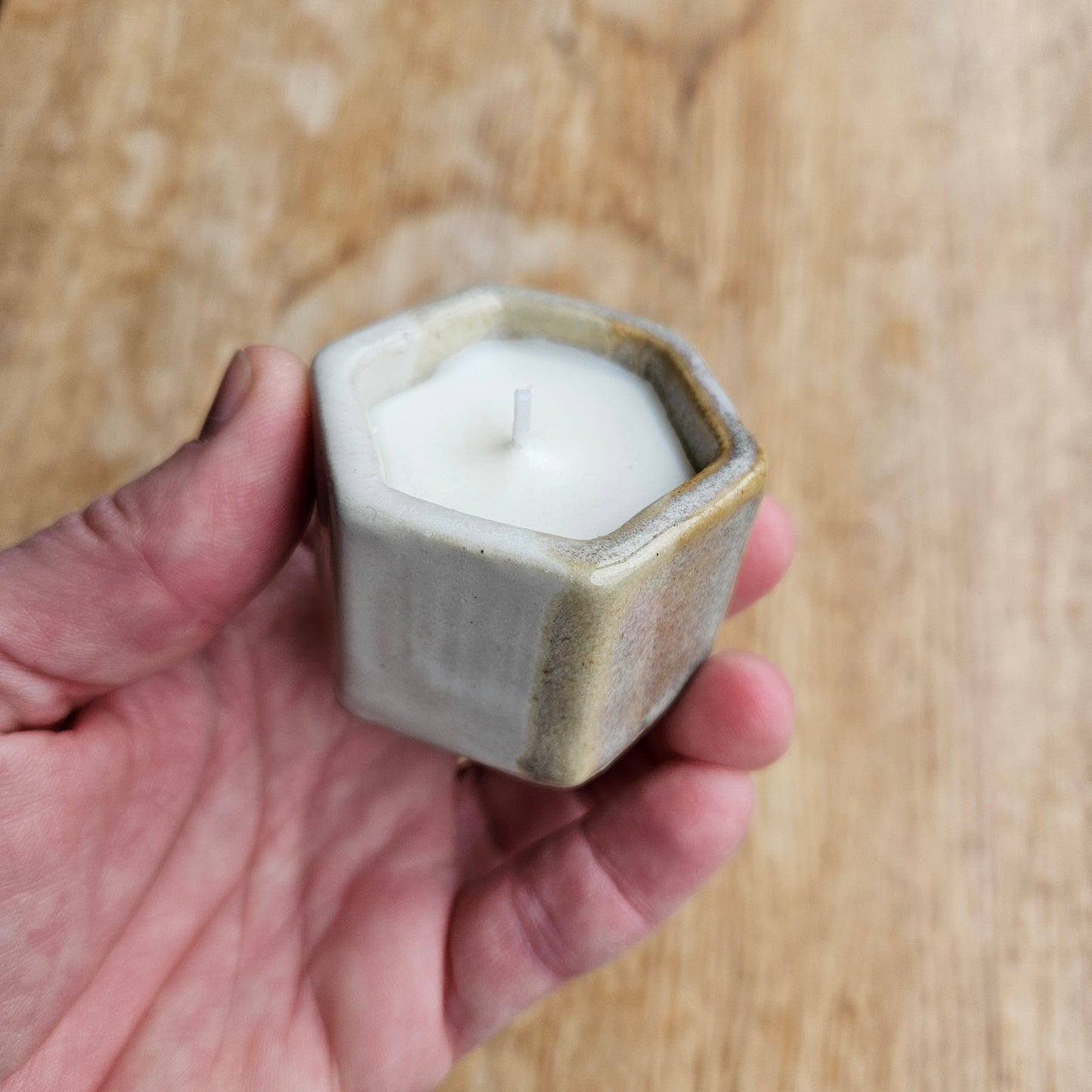 Mini hexagon tealight holder