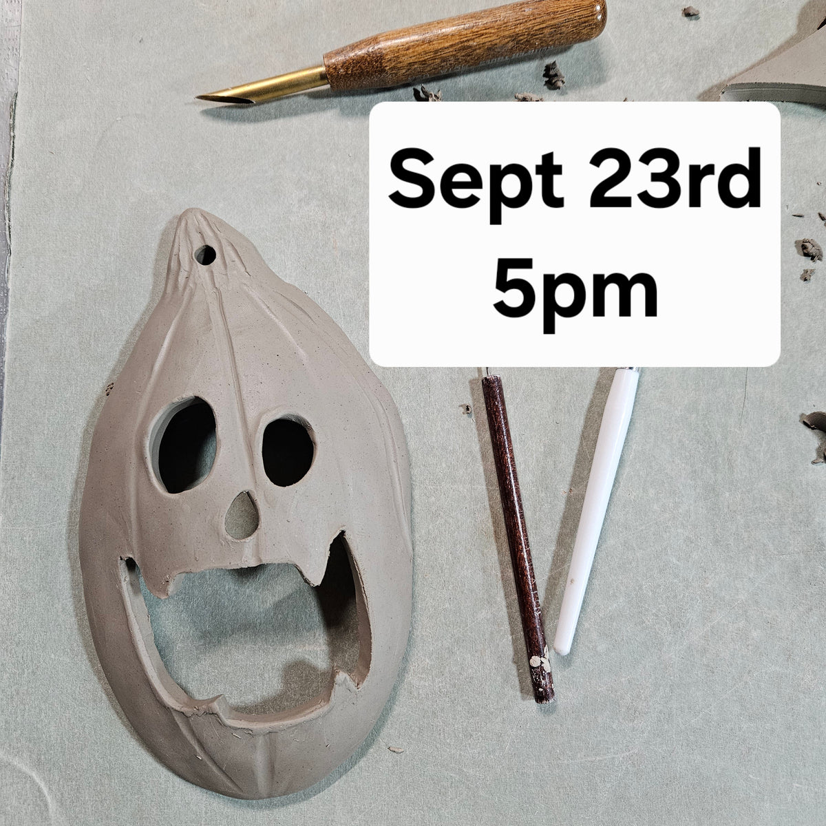 Pumpkin Wall Hanging Pottery Workshop